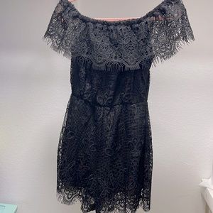 Love tree black romper